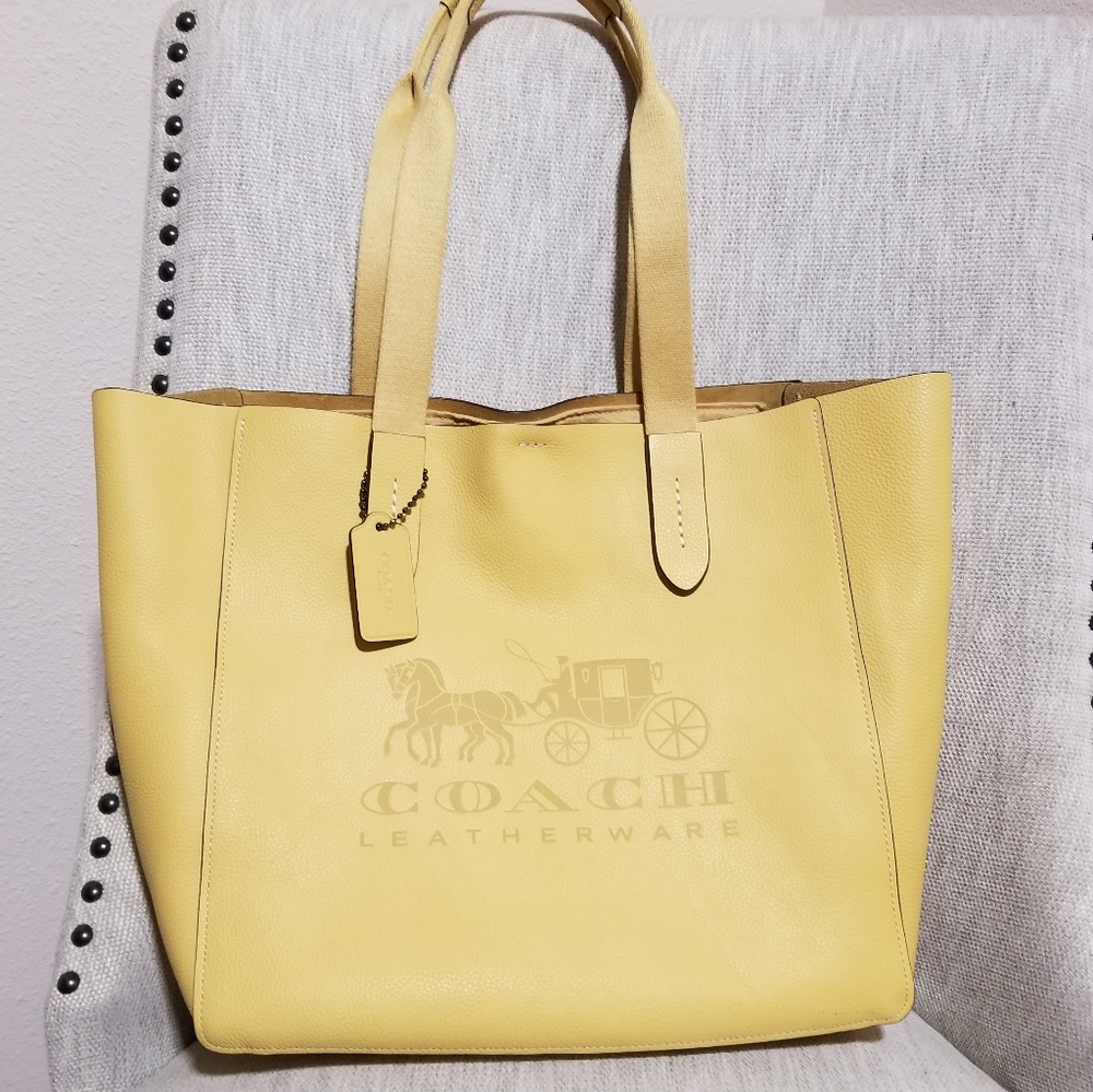 Leather COACH Tote.
